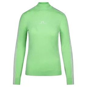 J Lindeberg Adia Knitted Ladies Golf Sweater Patina Green